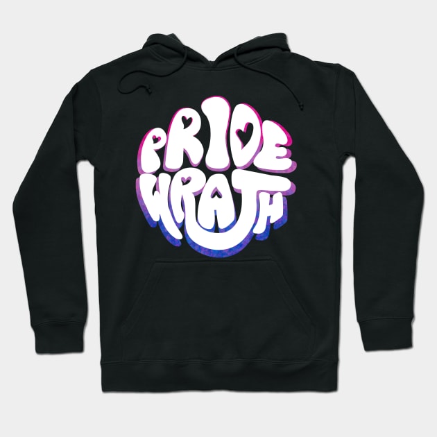 Pride and Wrath (Bi Pride) Hoodie by Labrattish